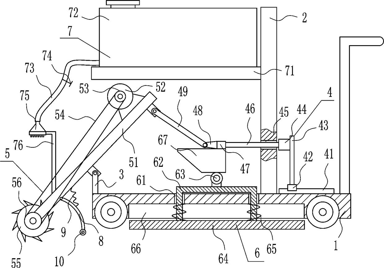 Shaving equipment for repairing petroleum asphalt road face