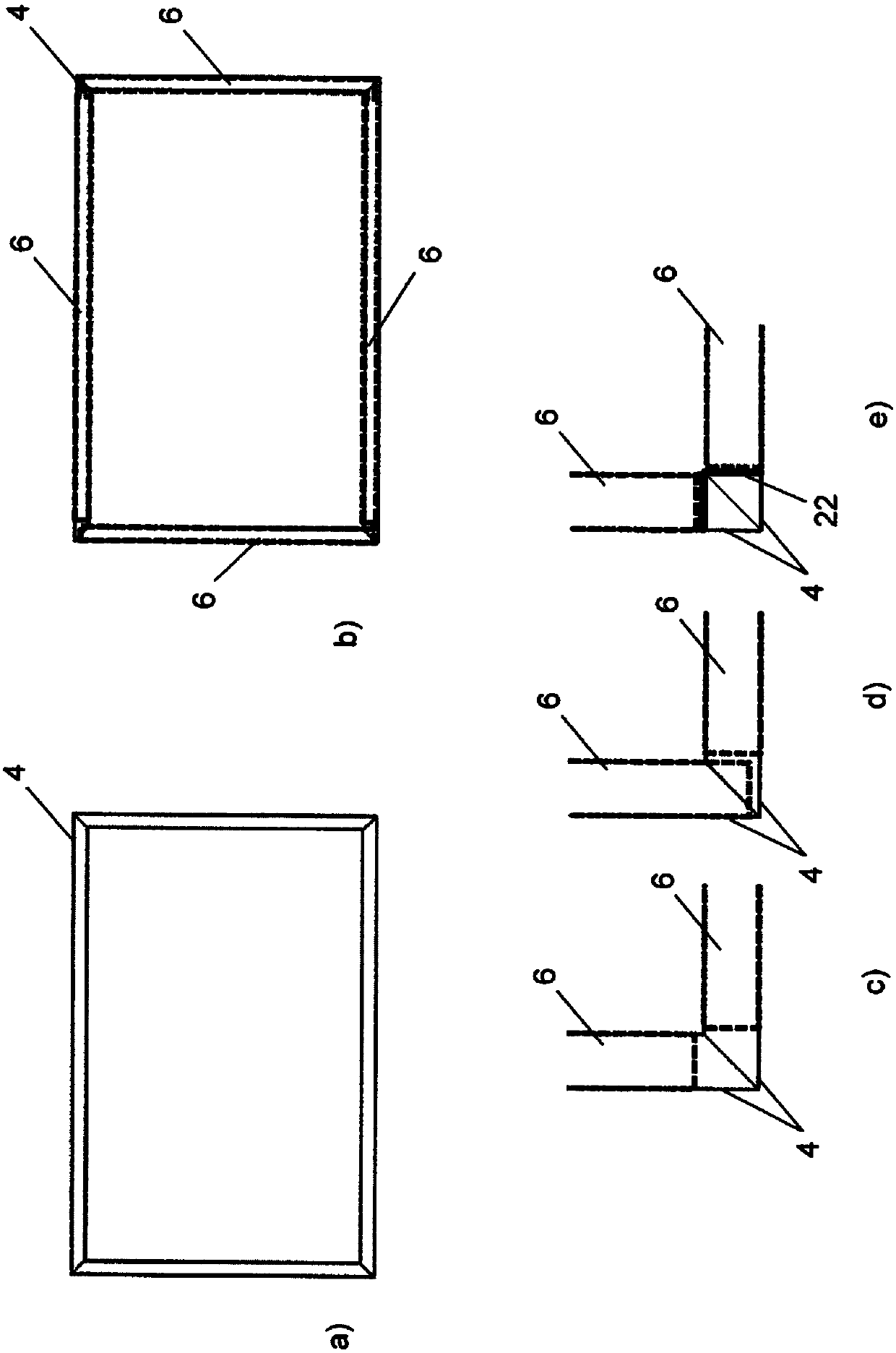 Battery case with lateral reinforcement