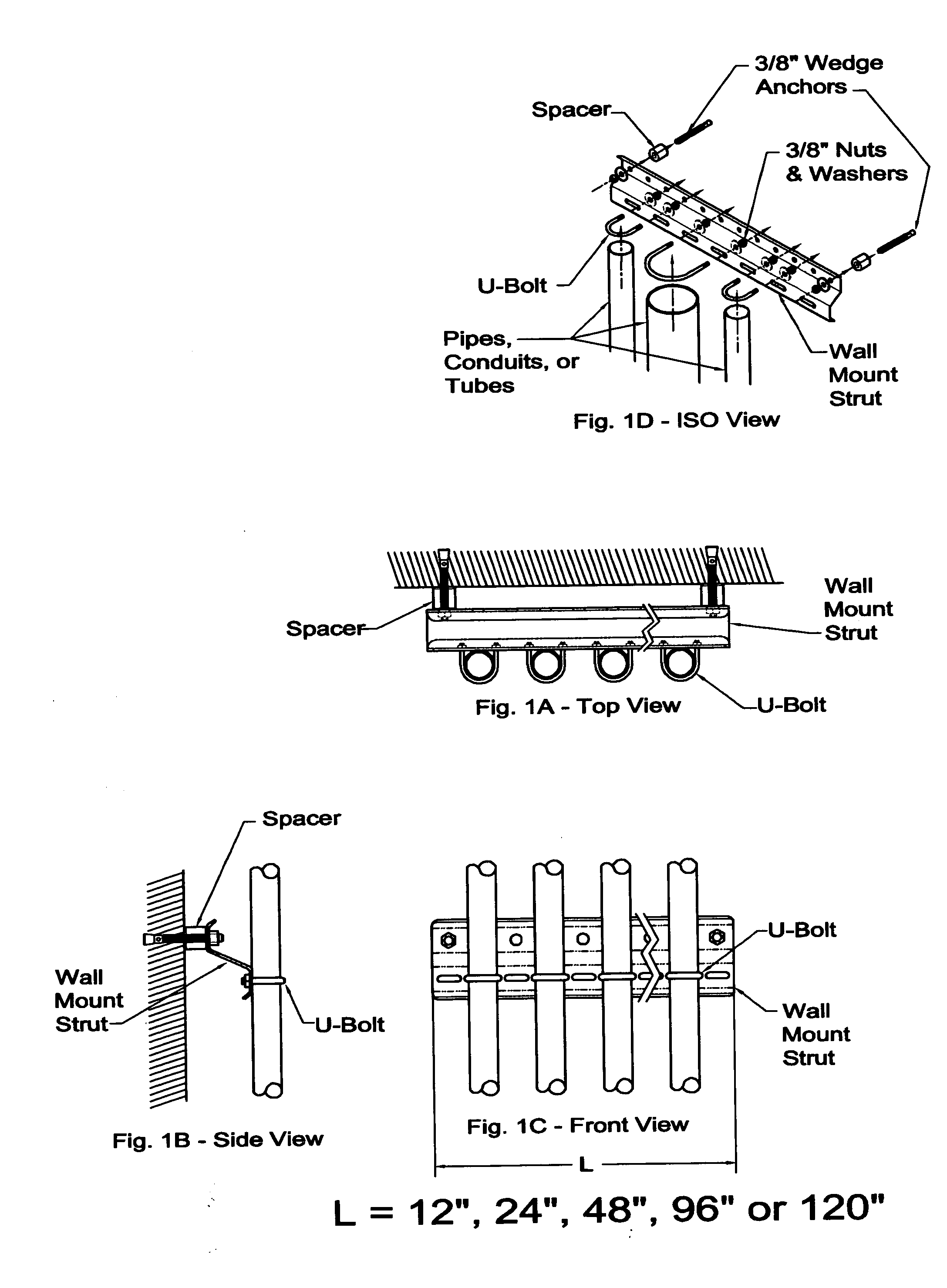 Sanitary pipe mounting system