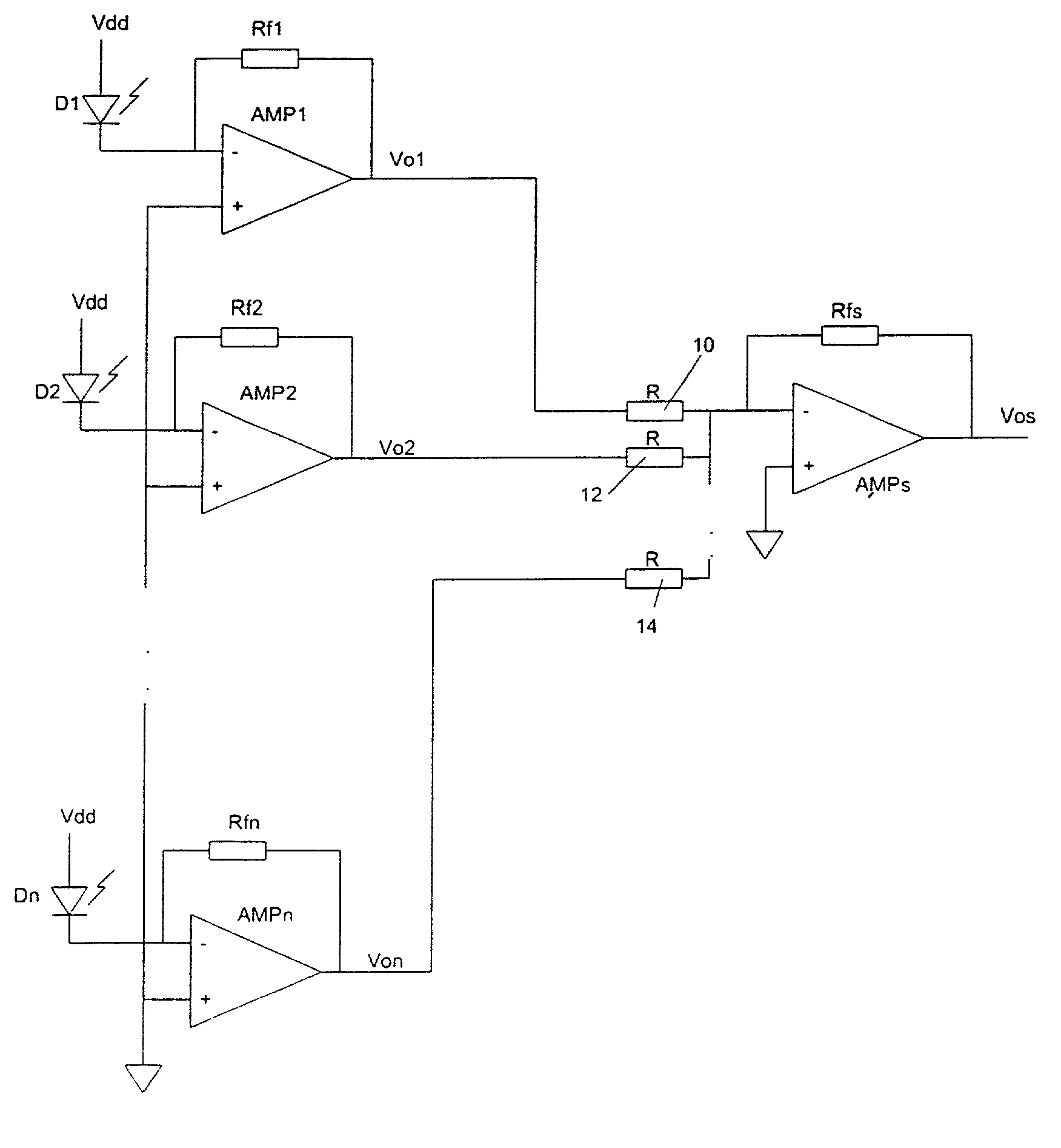 Parallel opto-electric structure for high sensitivity and wide bandwidth optical transceiver