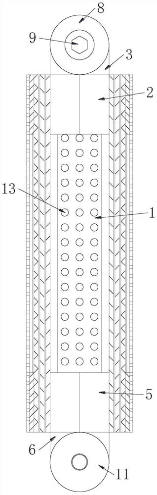 High-temperature-resistant anti-resistance copper braided flexible connection structure