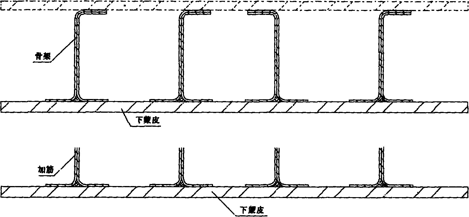 Locating tool for frameworks/reinforced ribs of integrated composite-material wing structural member and application method of locating tool