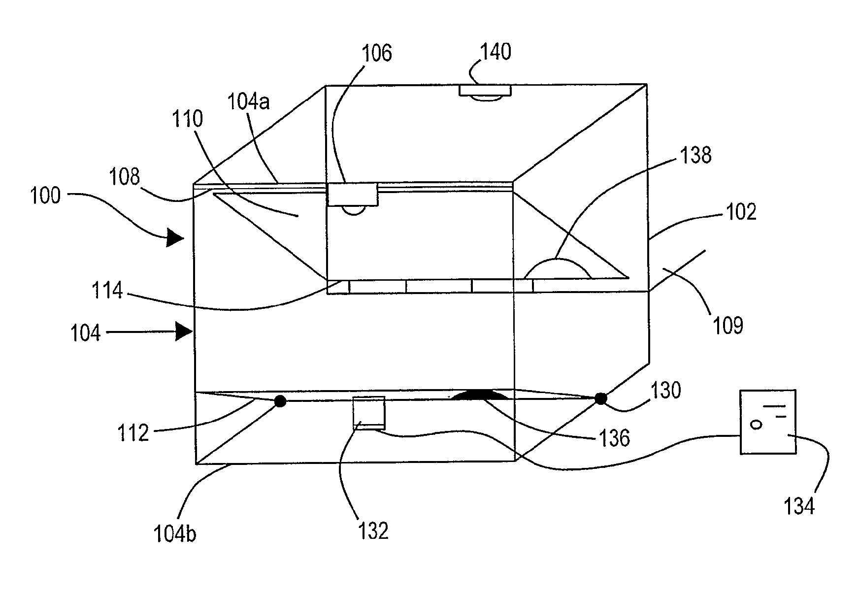 Projection apparatus and method for pepper's ghost illusion