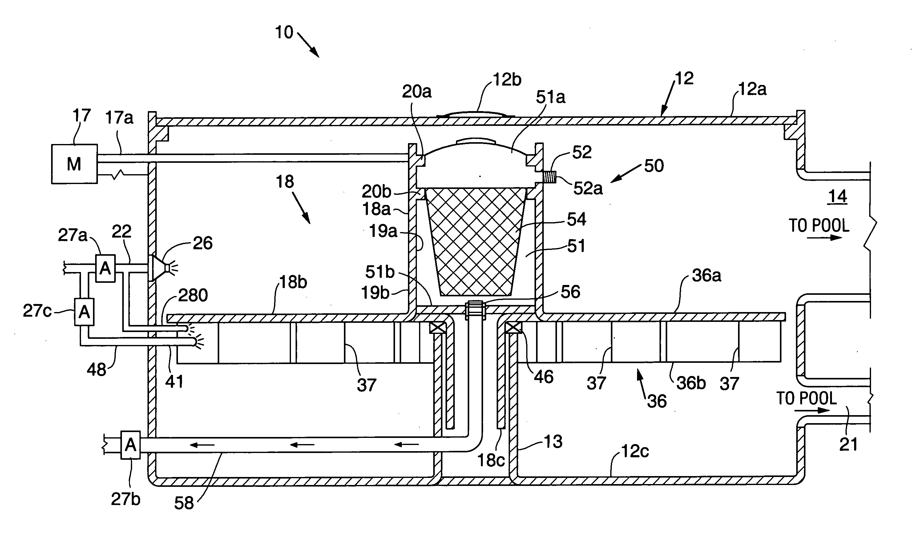 Hose reel automatic storage