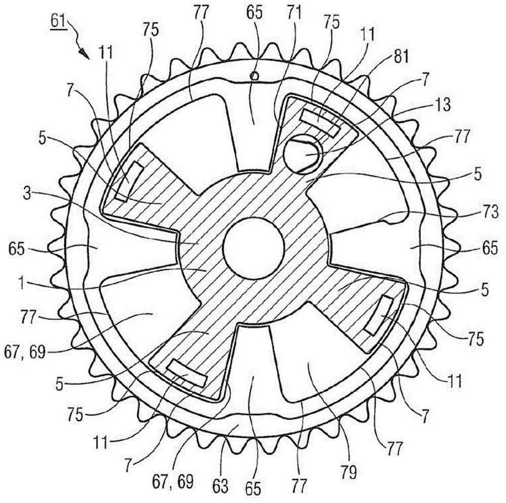 Rotor for a camshaft adjuster and camshaft adjuster