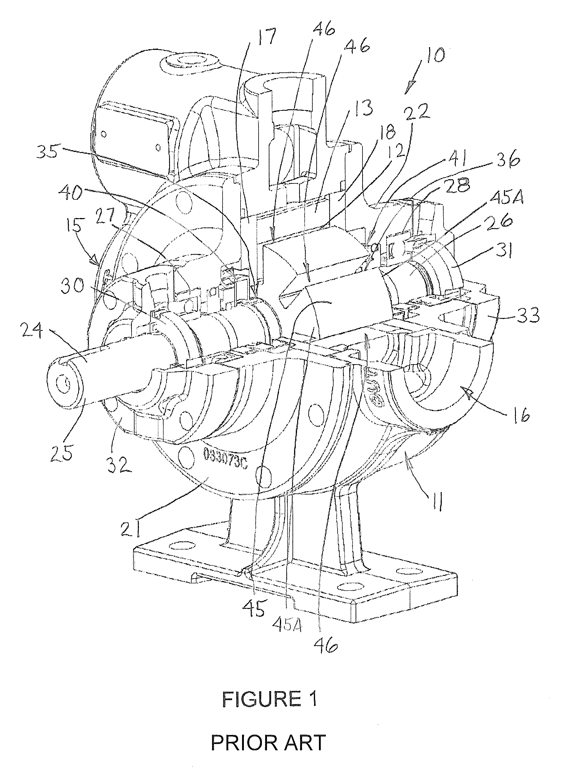 Sliding vane positive displacement pump having a fixed disc configuration to reduce slip paths