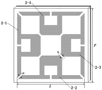 Microwave band polarization insensitive six-frequency band metamaterial wave absorber