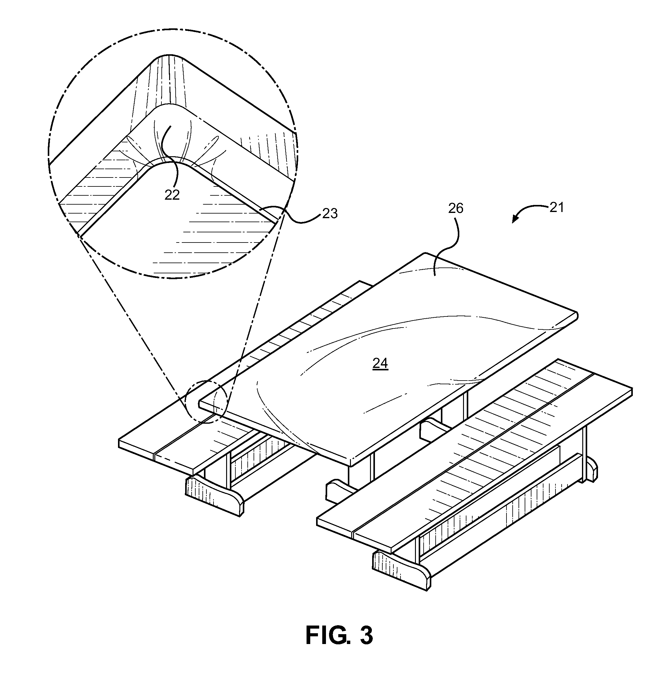 Tablecloth with Securing Means