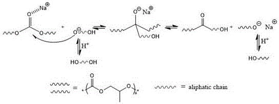 Aliphatic polycarbonate dibasic alcohol and preparation method thereof