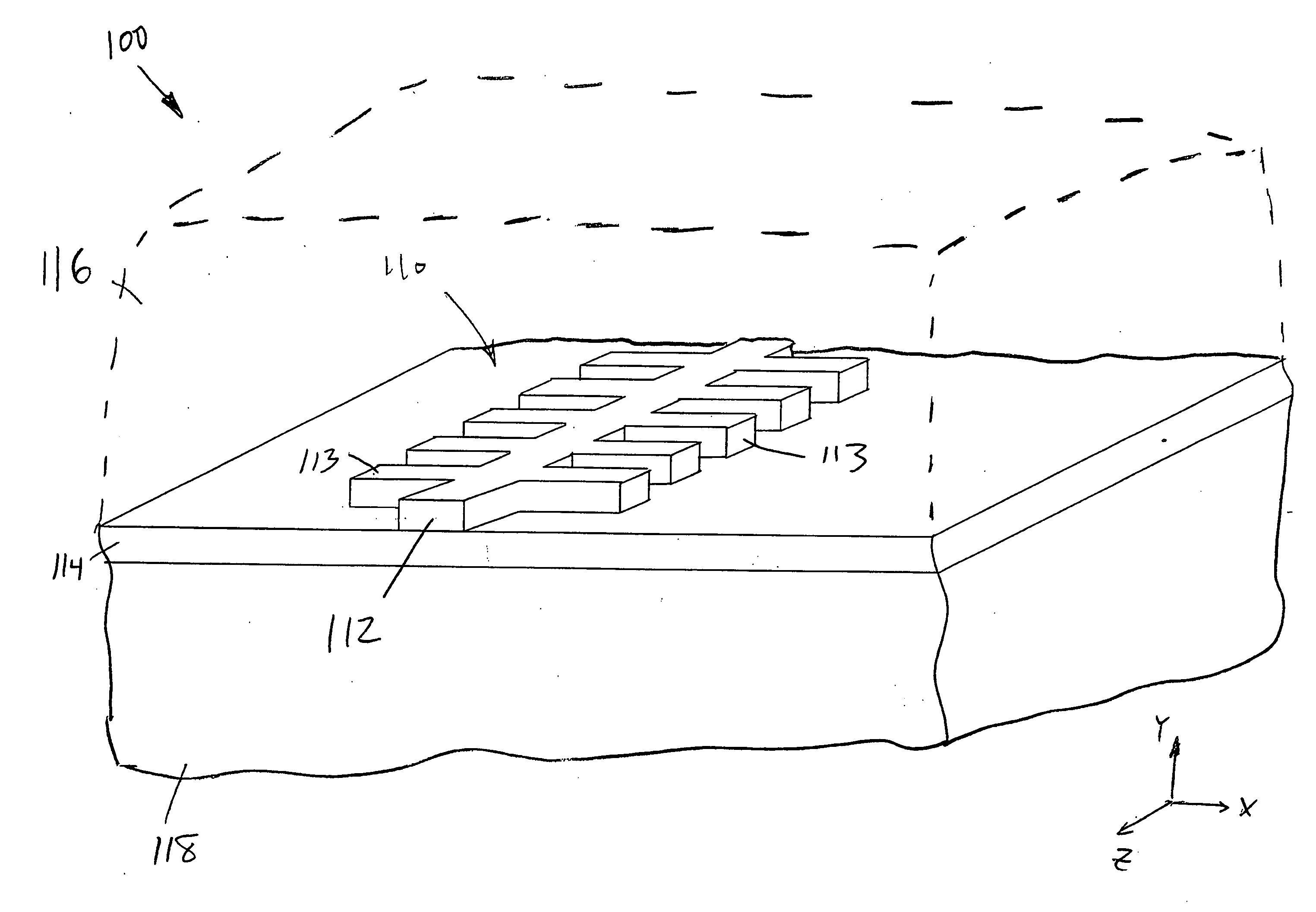 Segmented waveguide structures