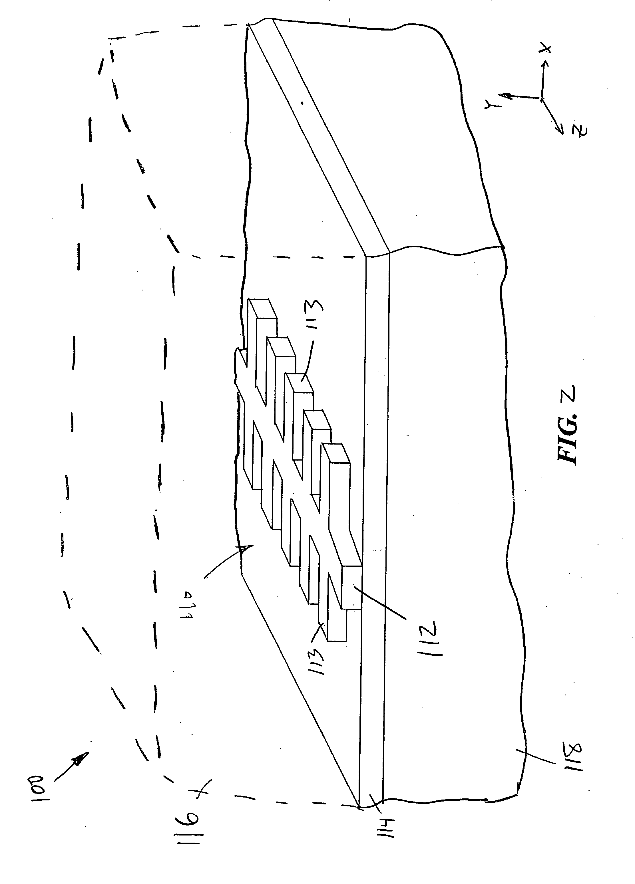 Segmented waveguide structures