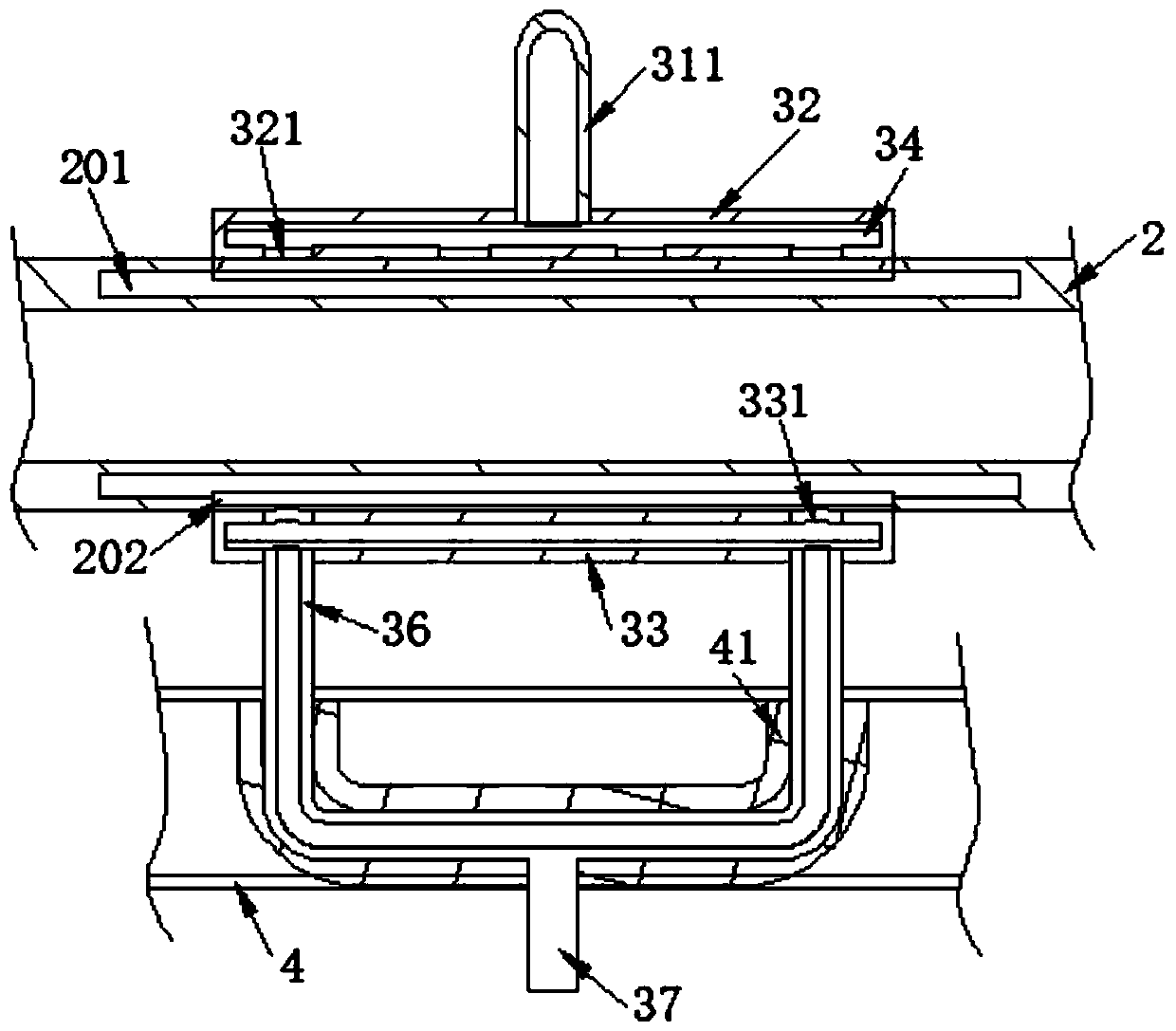 Self-adaptive cooling device for cable processing