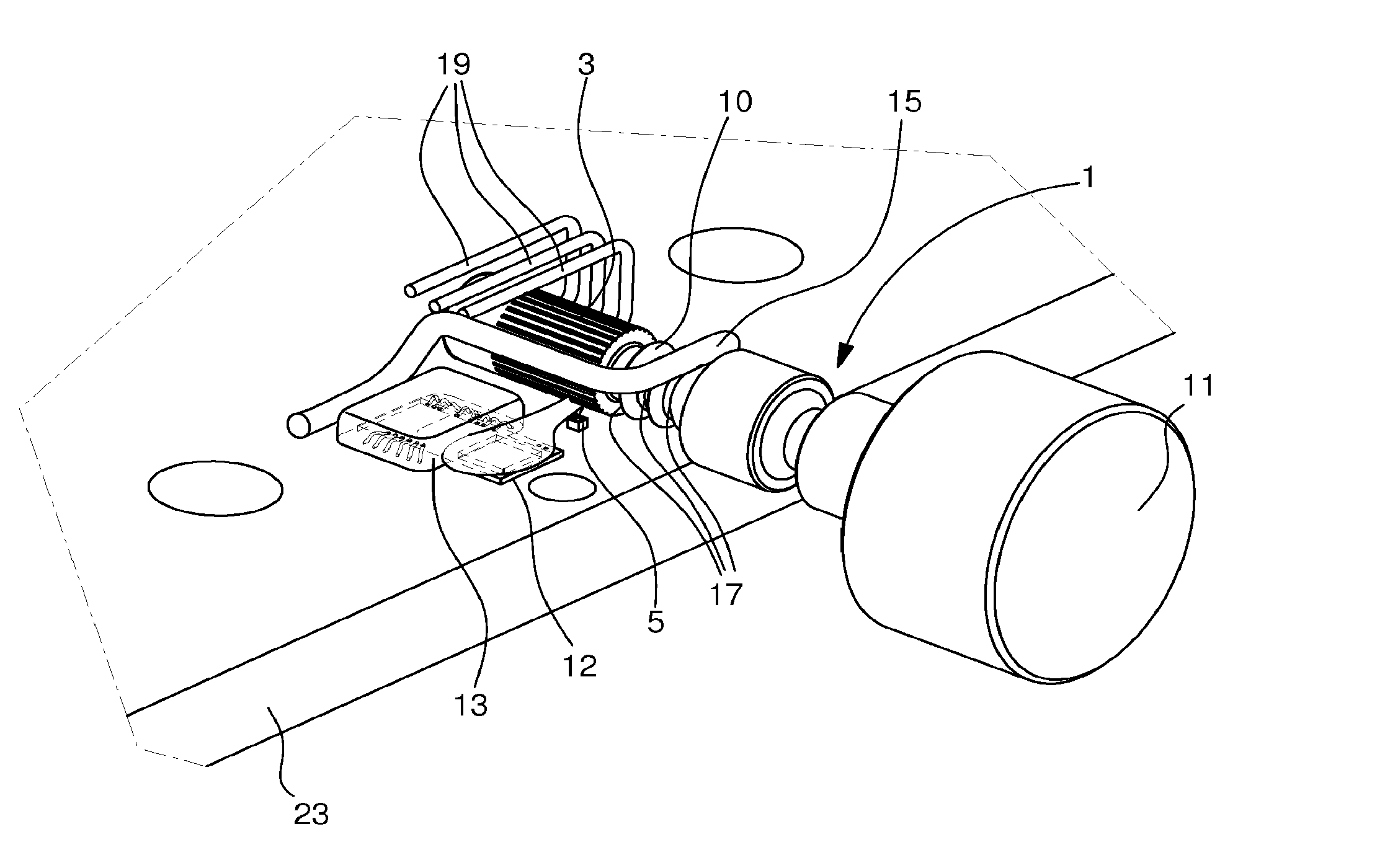 Optical position detection of a timepiece crown stem