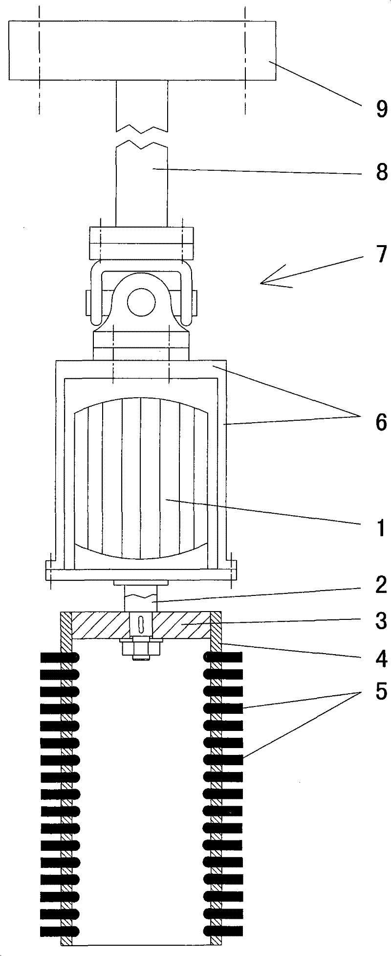 Artificial feeding method for black cattle