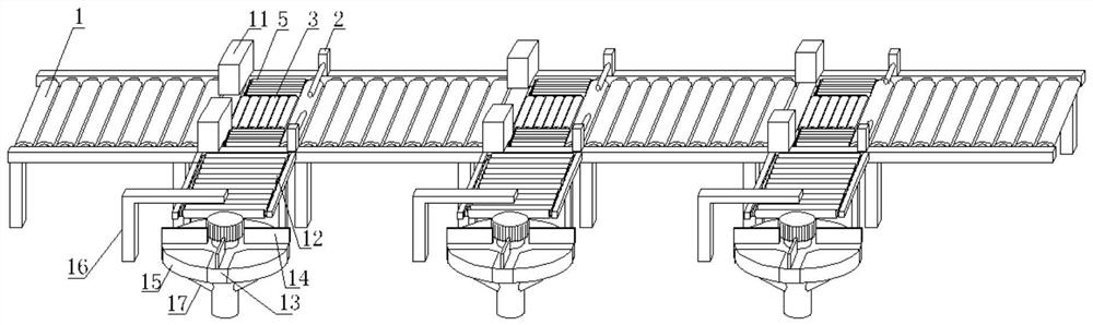 Logistics conveying and distributing device