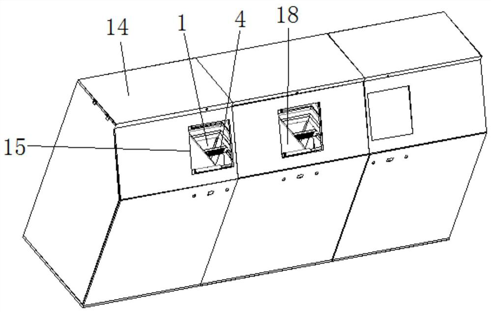 A self-sealing push bag trash bin