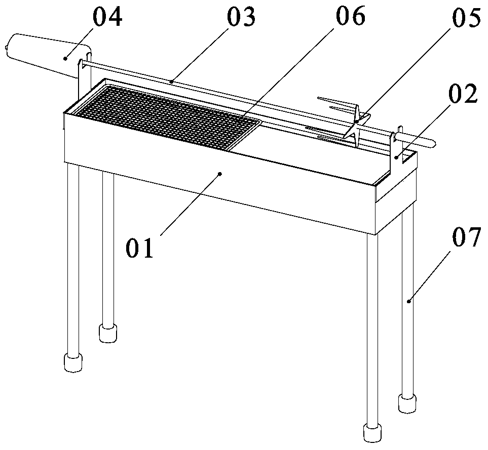 Portable automated barbecue device