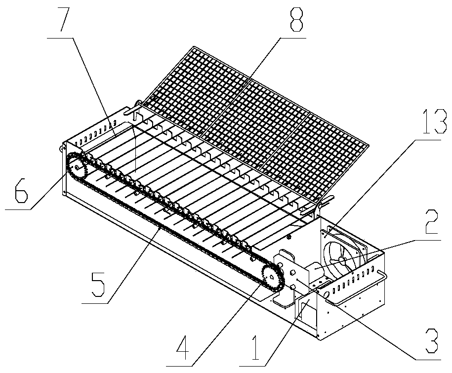 Portable automated barbecue device