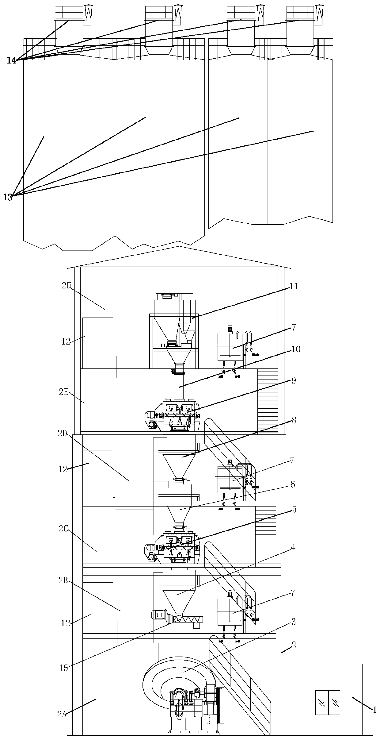 Pelletizing and granulating system and pelletizing and granulating method with large amount of fly ash