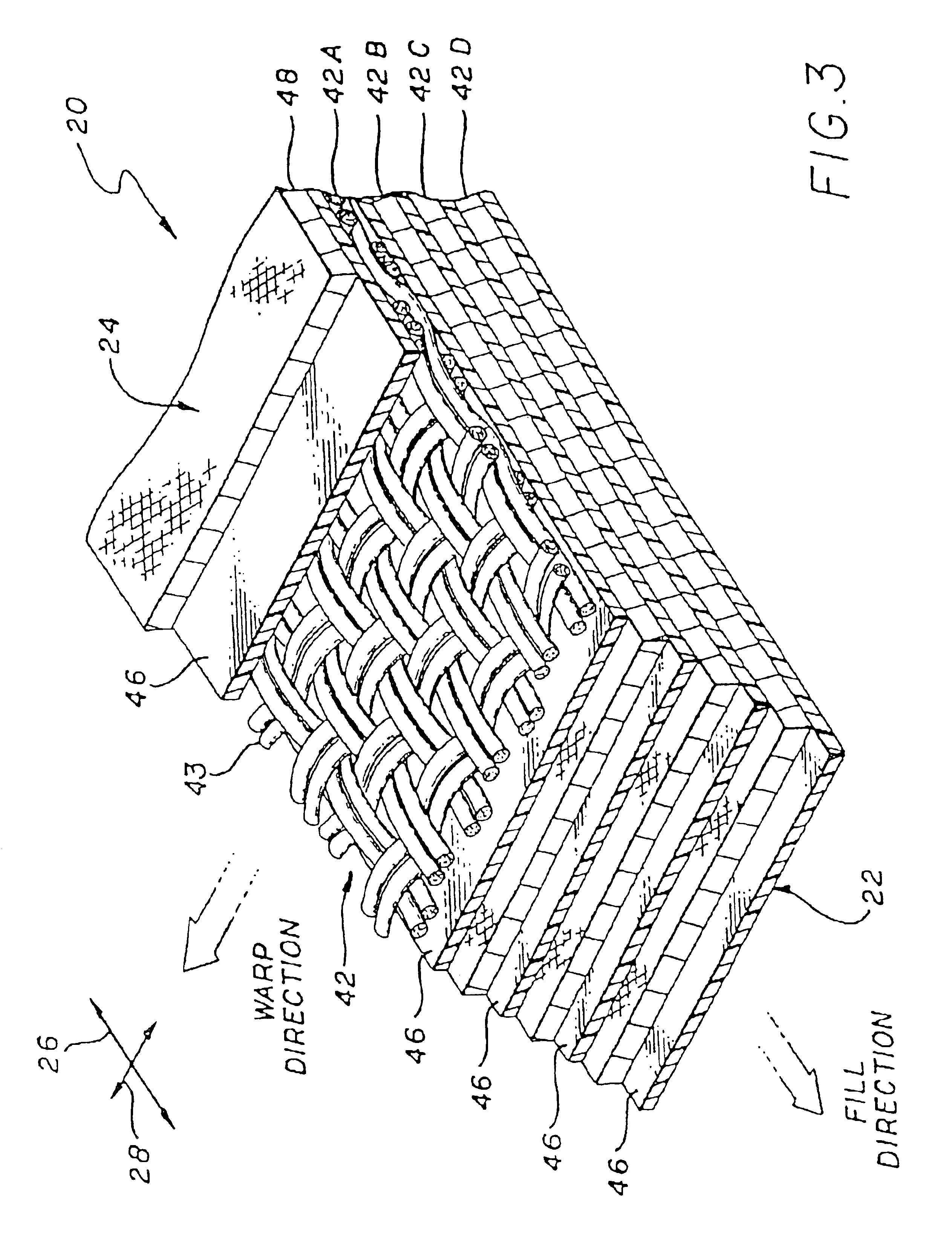 Flexible wall material for use in an inflatable structure