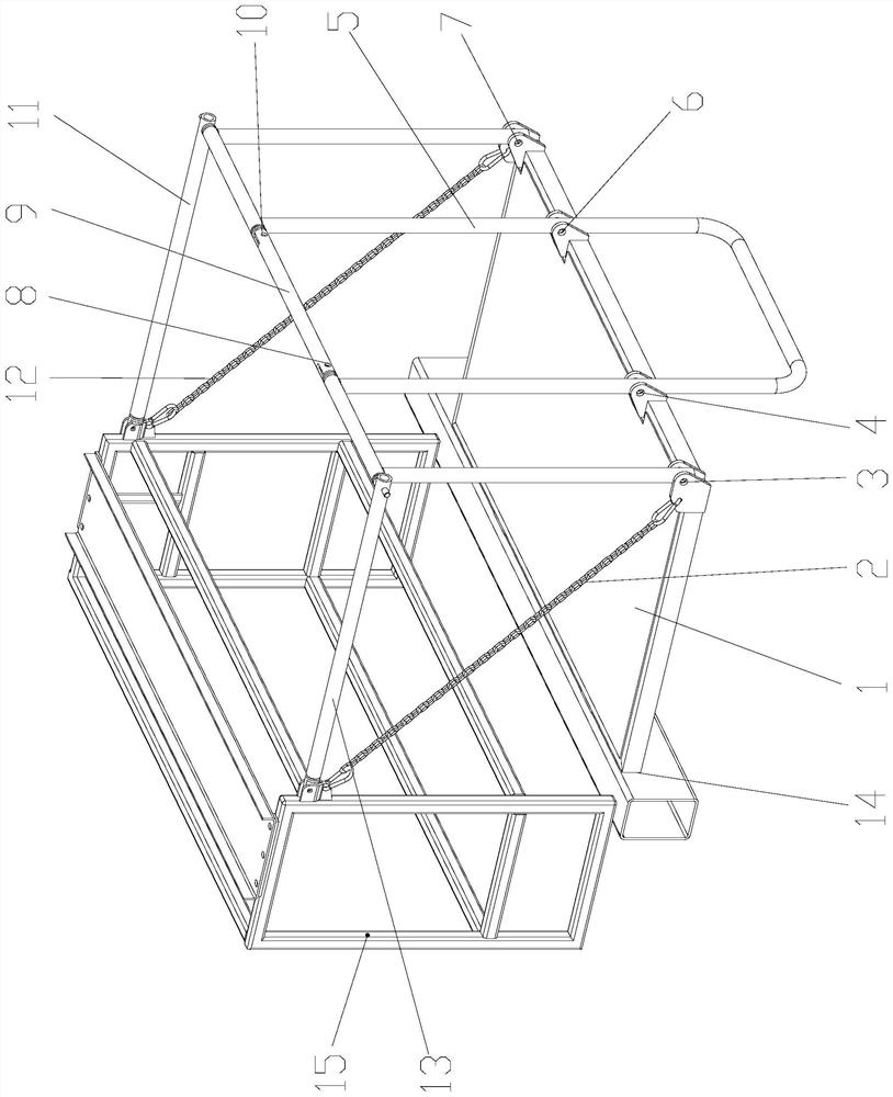 Mounting structure for foldable pedal with guardrail of drilling machine