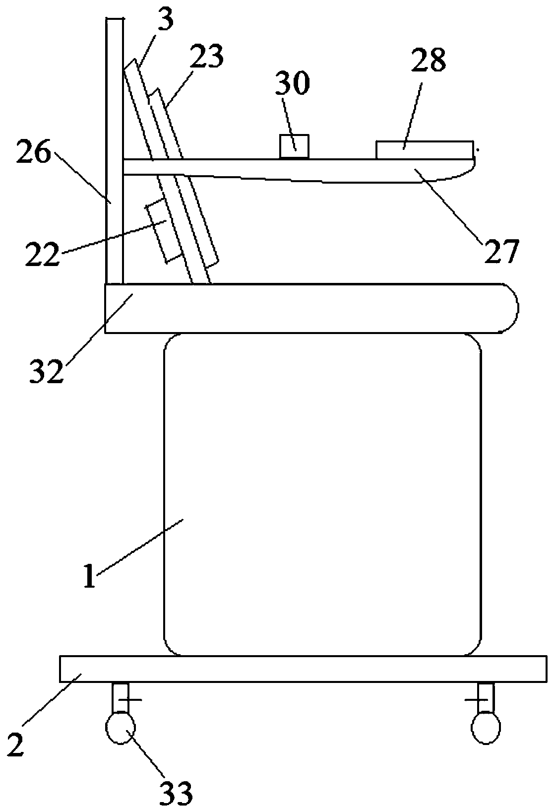 Fumigating and cleaning device used after urology surgery