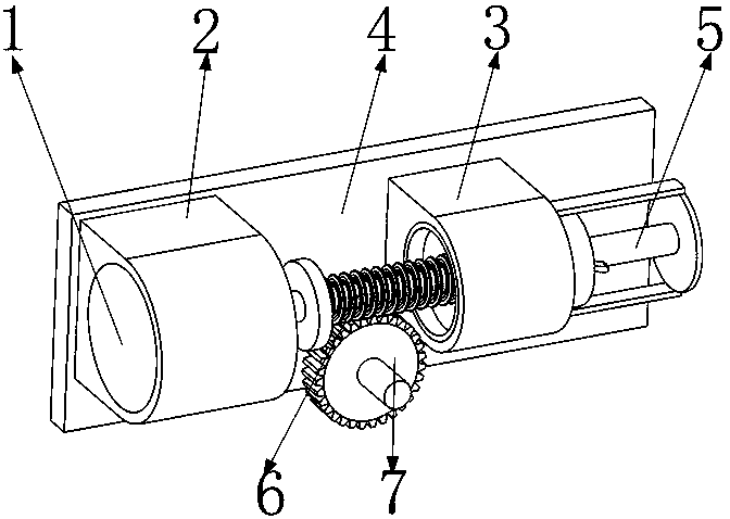 Worm transmission mechanism for wheelchair