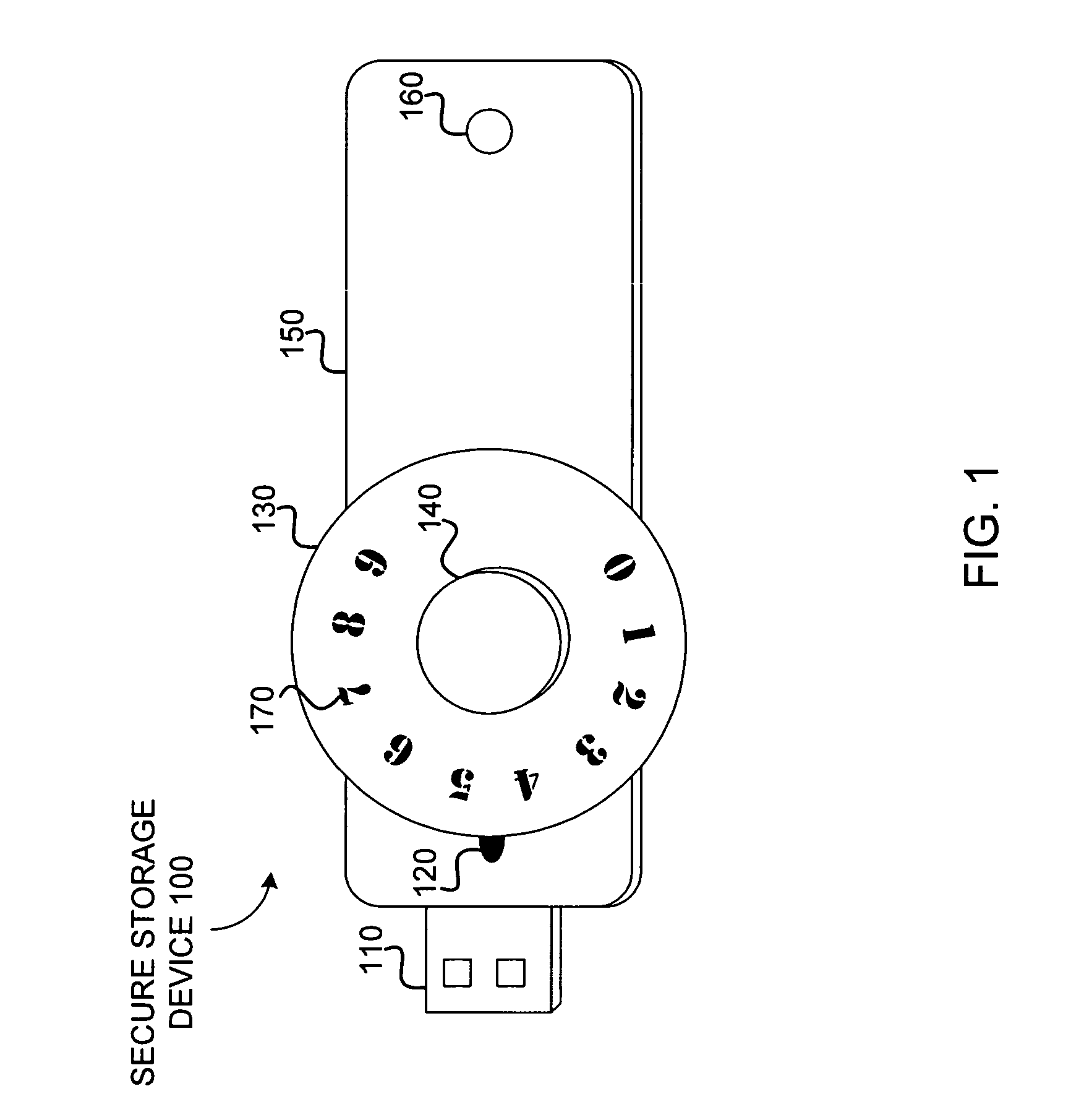 Secure storage device with offline code entry