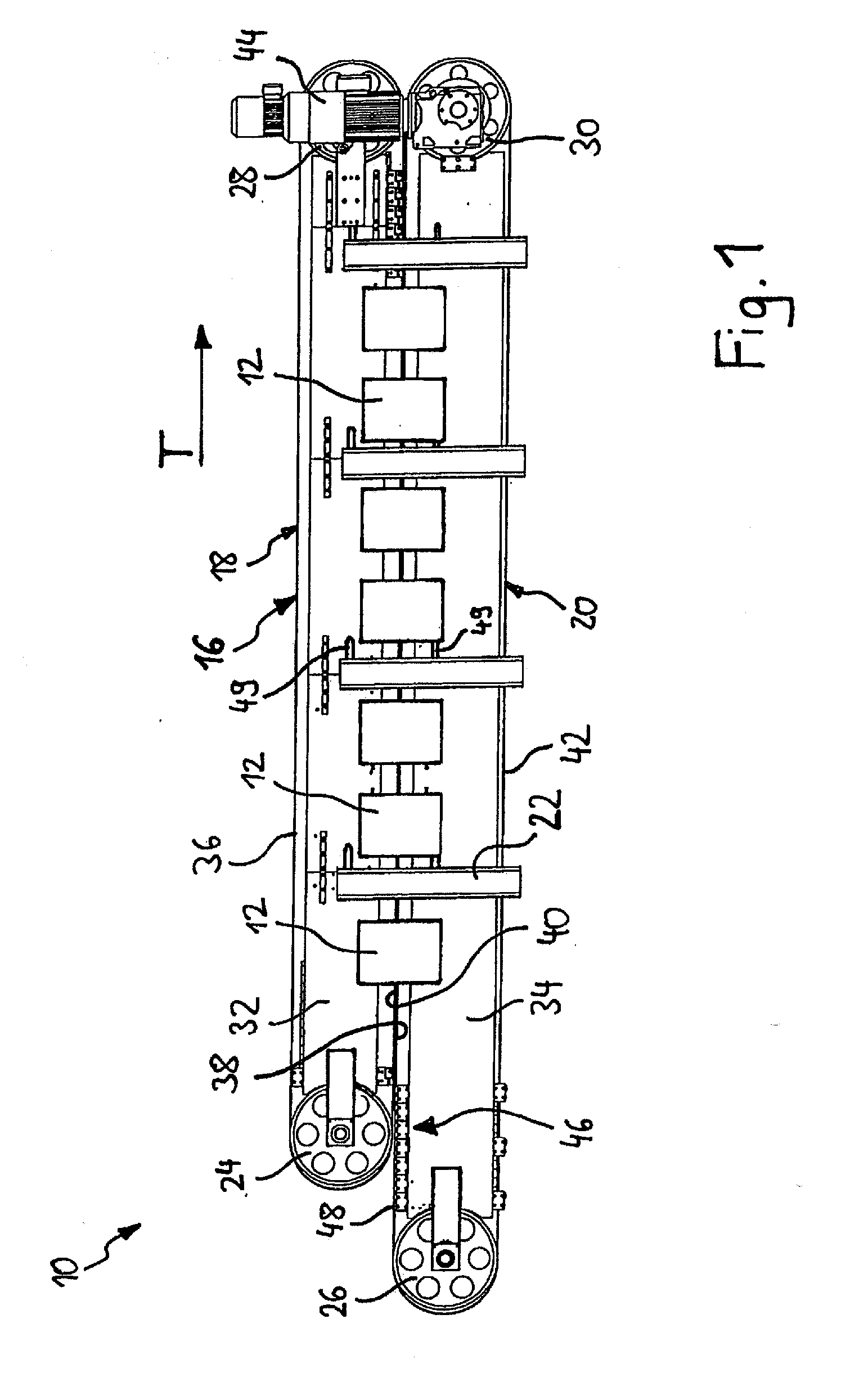 Apparatus for producing and/or processing panels