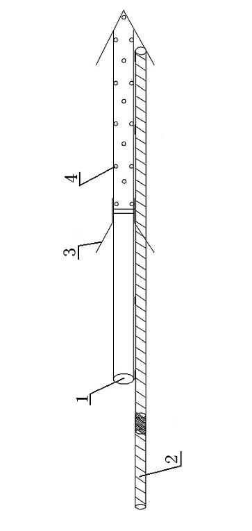 Steel tube locked anchor rod construction method