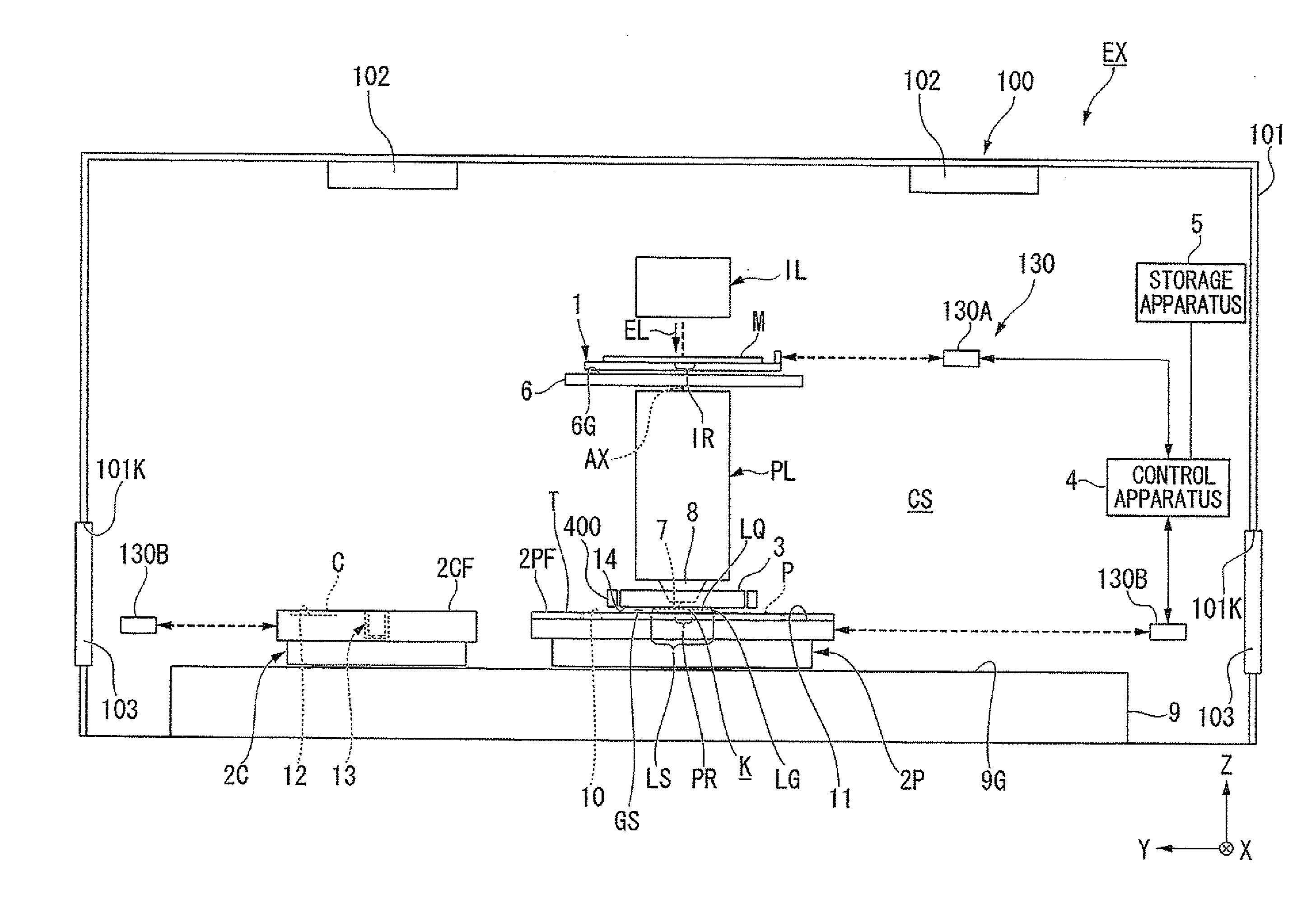 Cleaning method, liquid immersion member, immersion exposure apparatus, device fabricating method, program, and storage medium