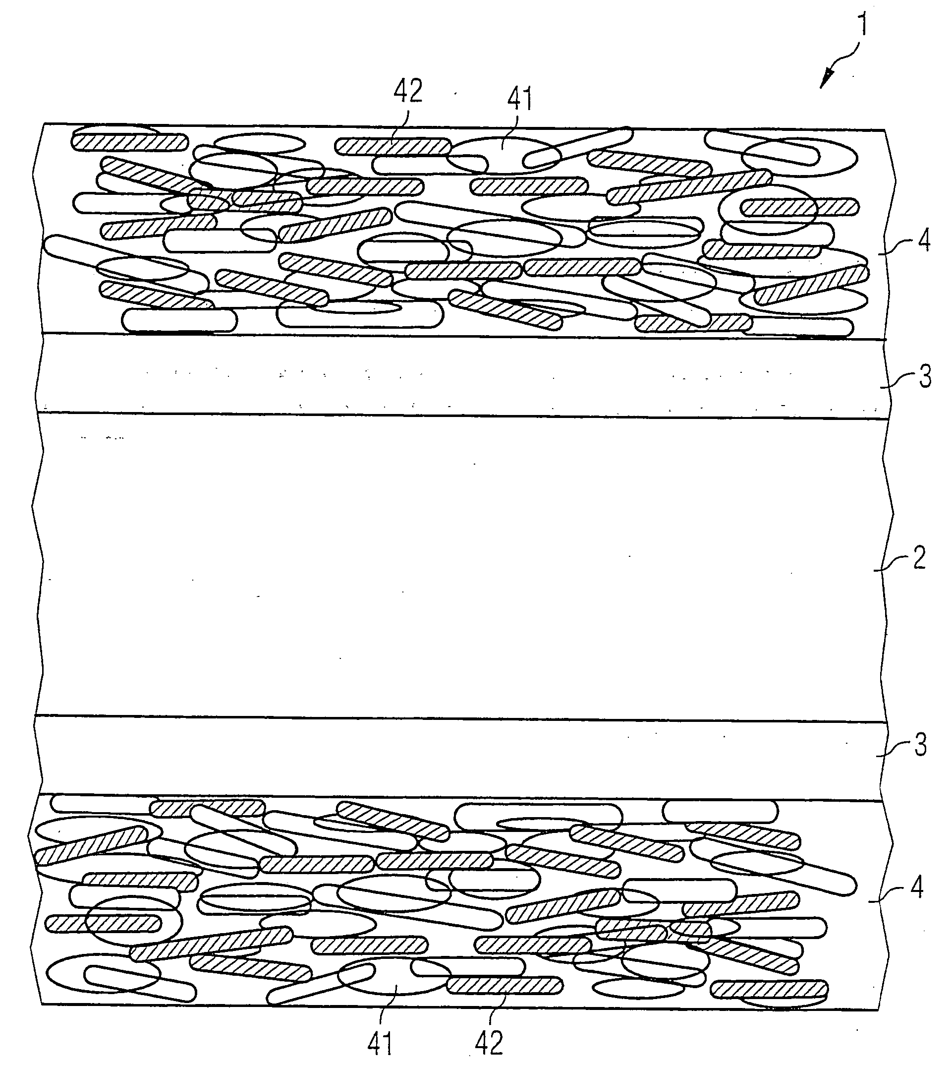 Solid core optic fiber and method for the production thereof