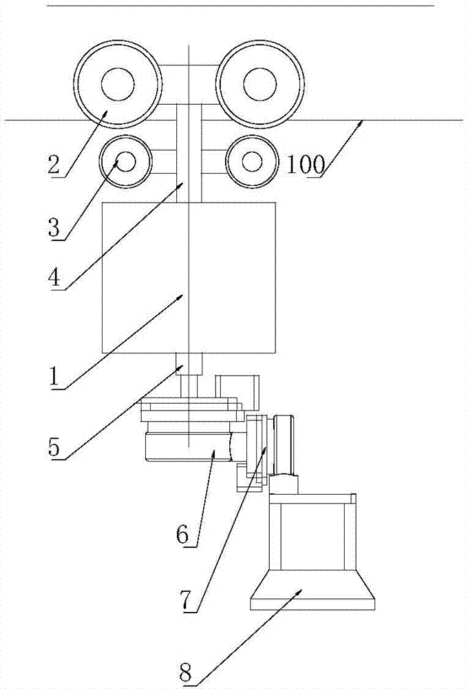 Tunnel inspection robot without dead corners