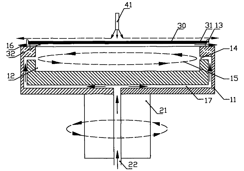 Clamping and protecting device for one-sided processing