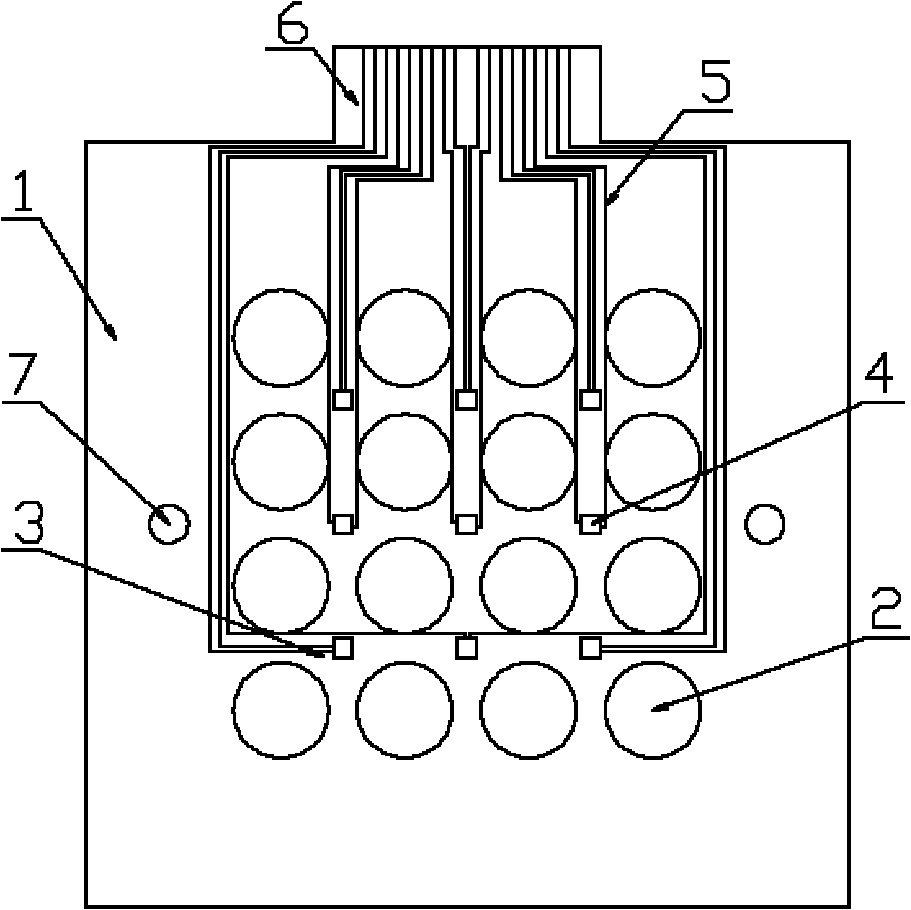 Internal transient film heat-flow sensor of fuel cell