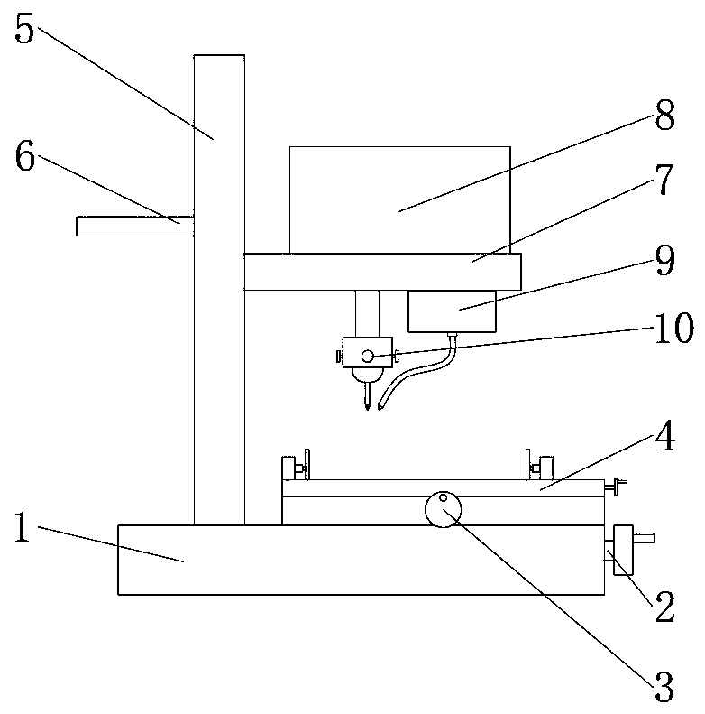 Punching device for mold production