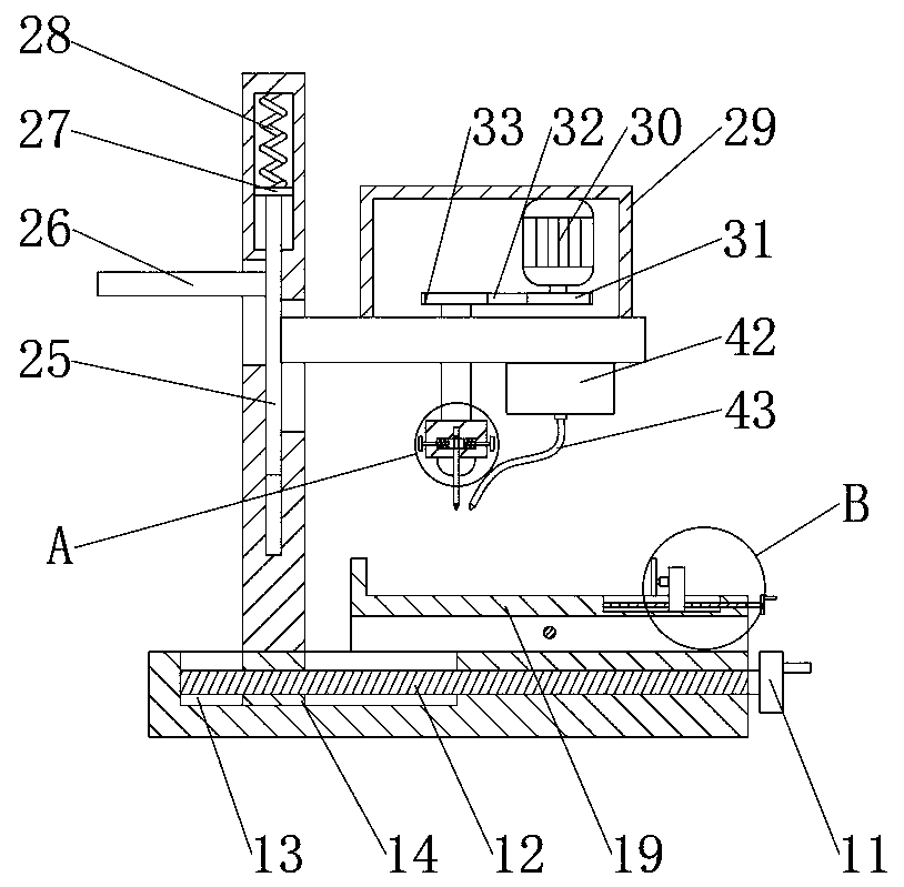 Punching device for mold production