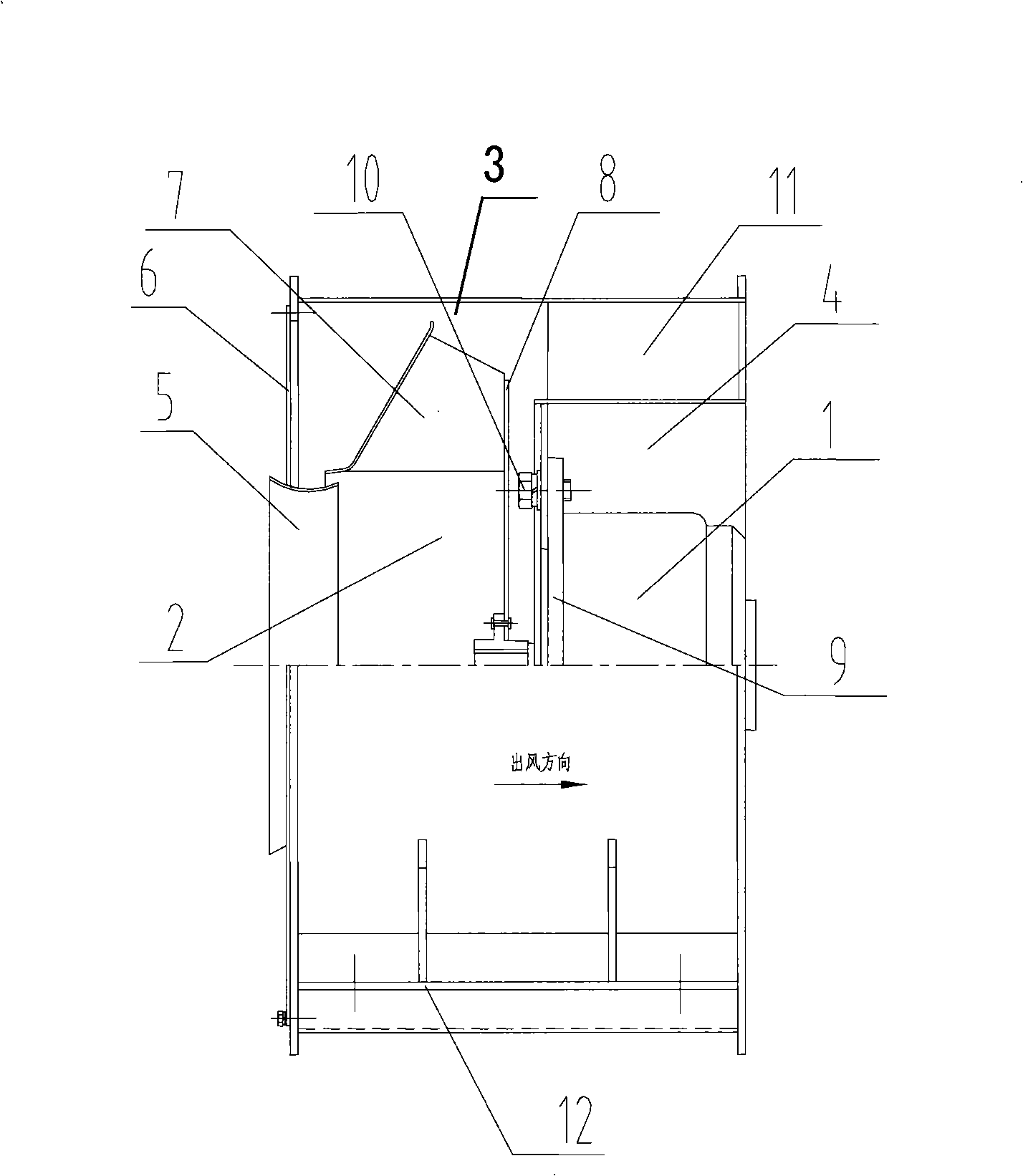 Mixed flow fan