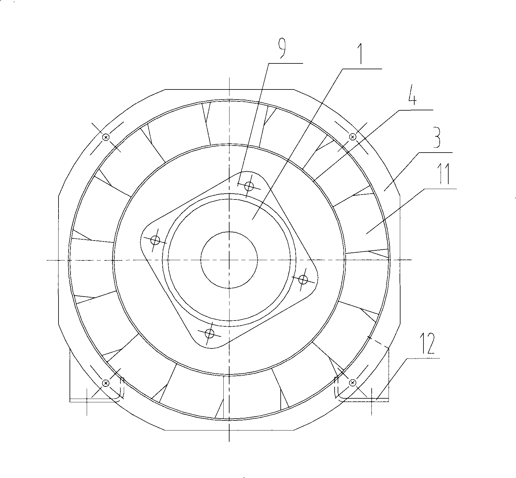 Mixed flow fan