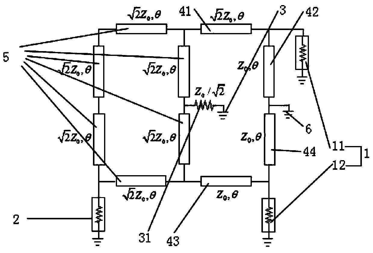 Novel branch line balun