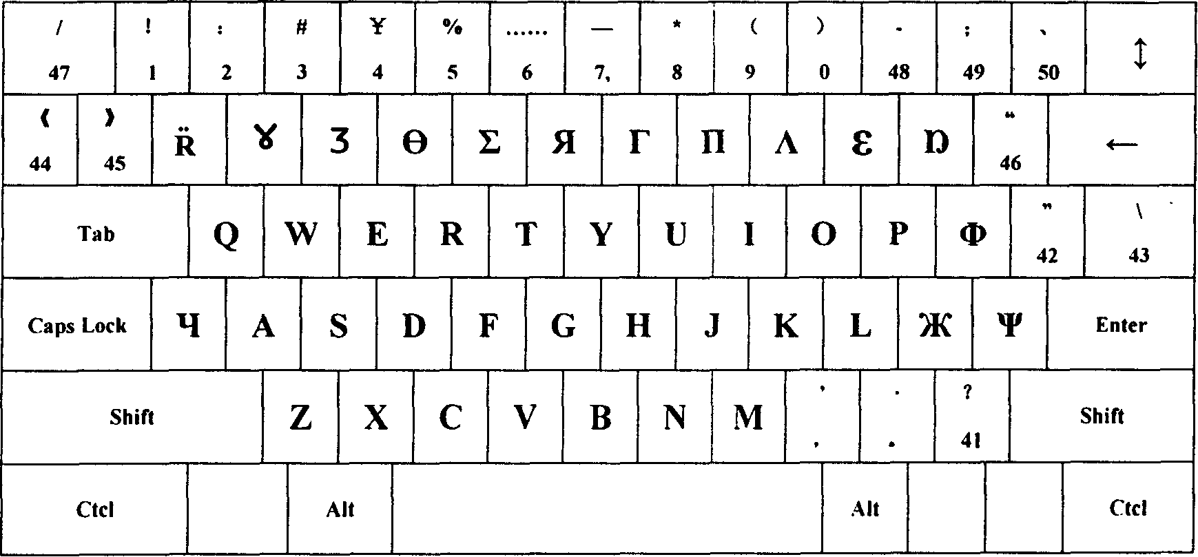 Chinese sound character inputting method