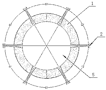 Secondary combustion chamber air-distribution device of hazardous waste incineration system