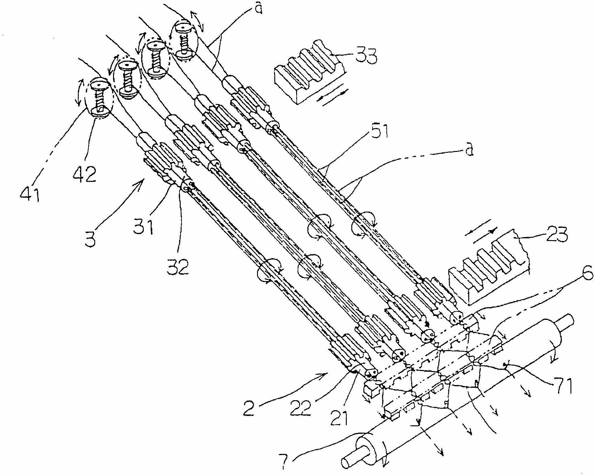 Plastic open mesh net manufacturing device and machine