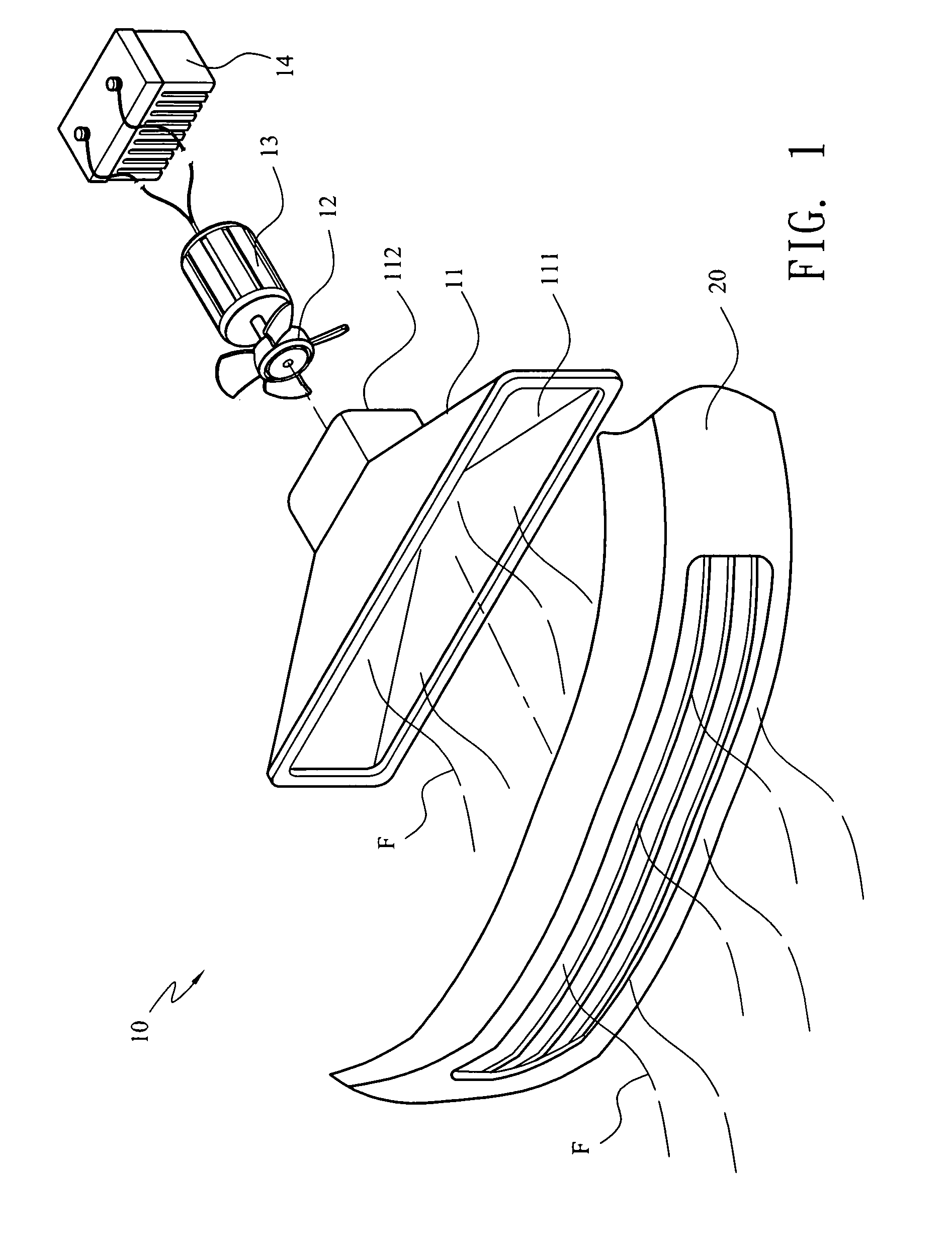 Vehicular wind power generation device