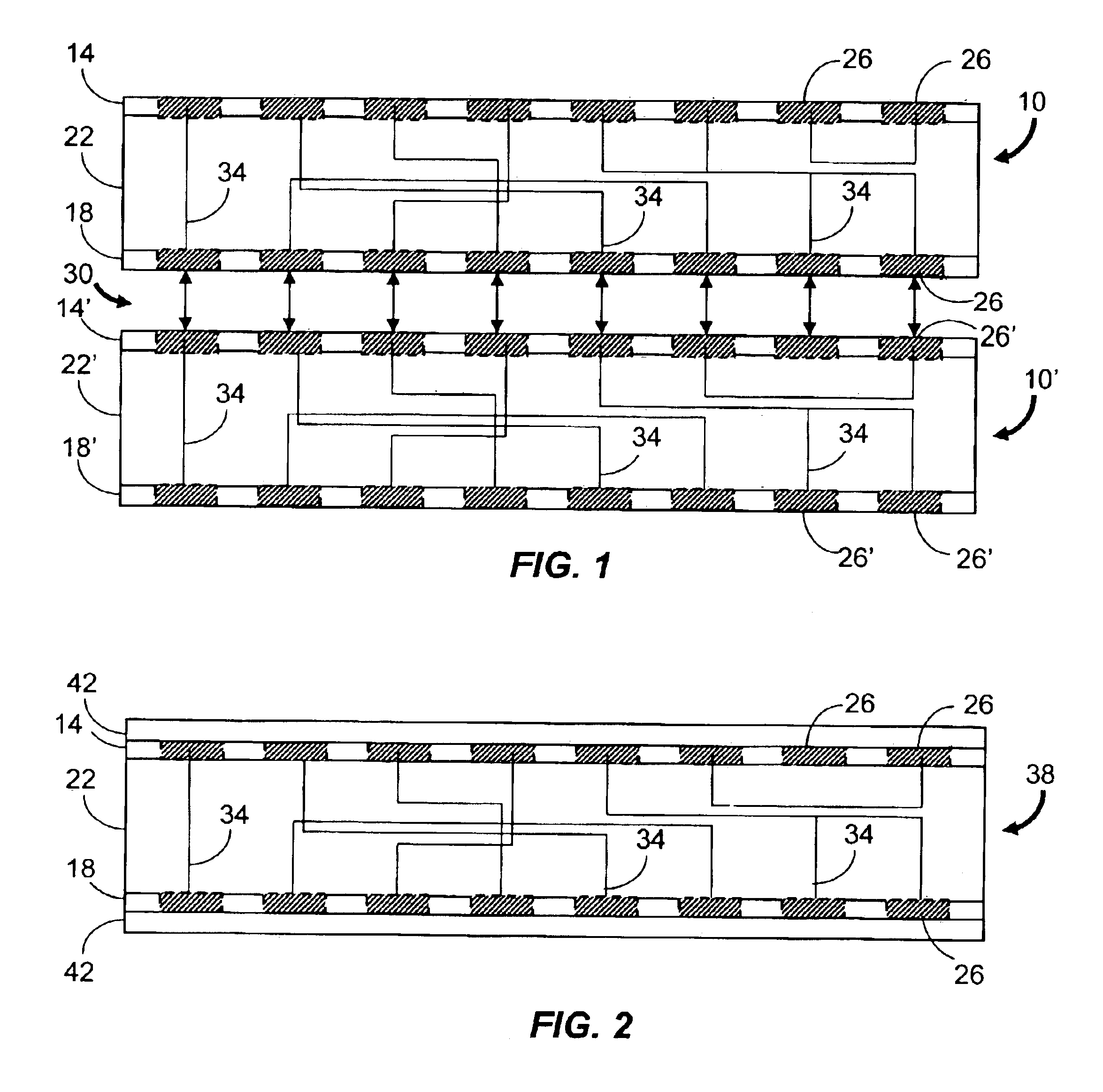 Electromagnetic coupling connector for three-dimensional electronic circuits