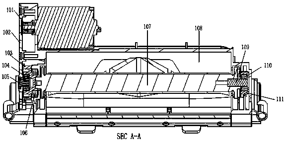 Multi-bearing rolling brush assembly and cleaning robot