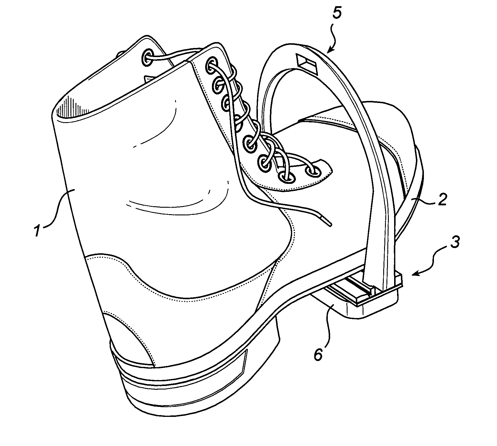 System in connection with a stirrup