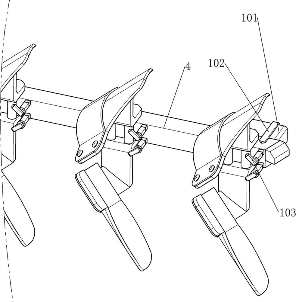 Alternative adjustable turnover plow