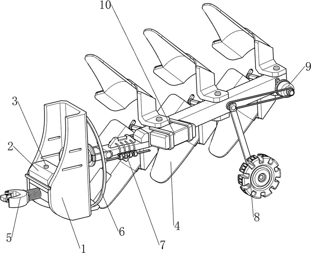 Alternative adjustable turnover plow