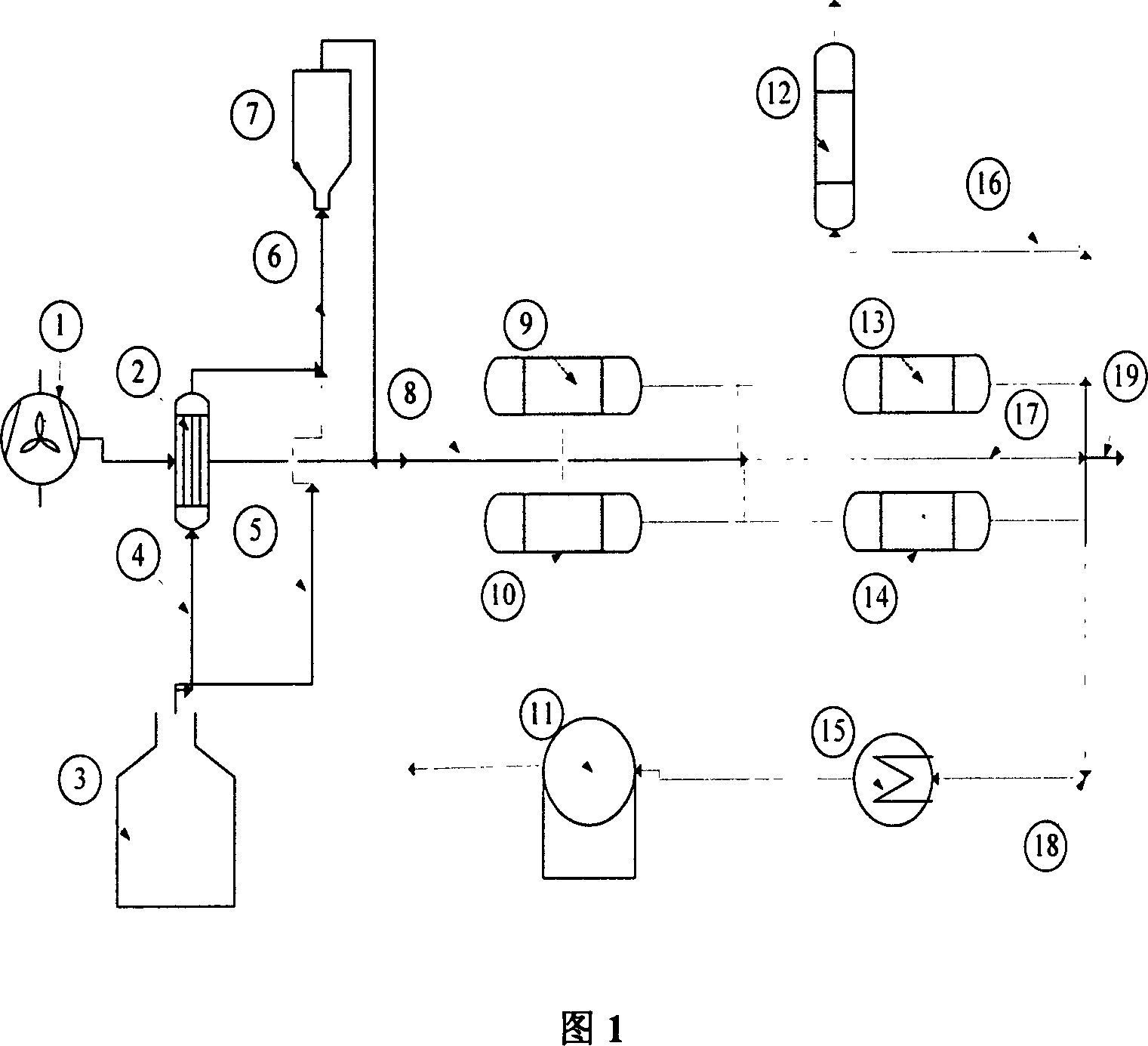 Flue gas hydrargyrum-removing method by catalytic oxidation